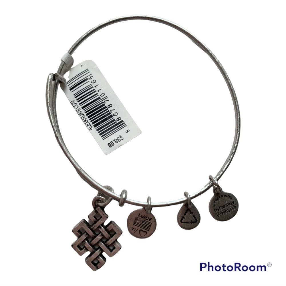 Alex and Ani Endless Knot Silver Bracelet NWT